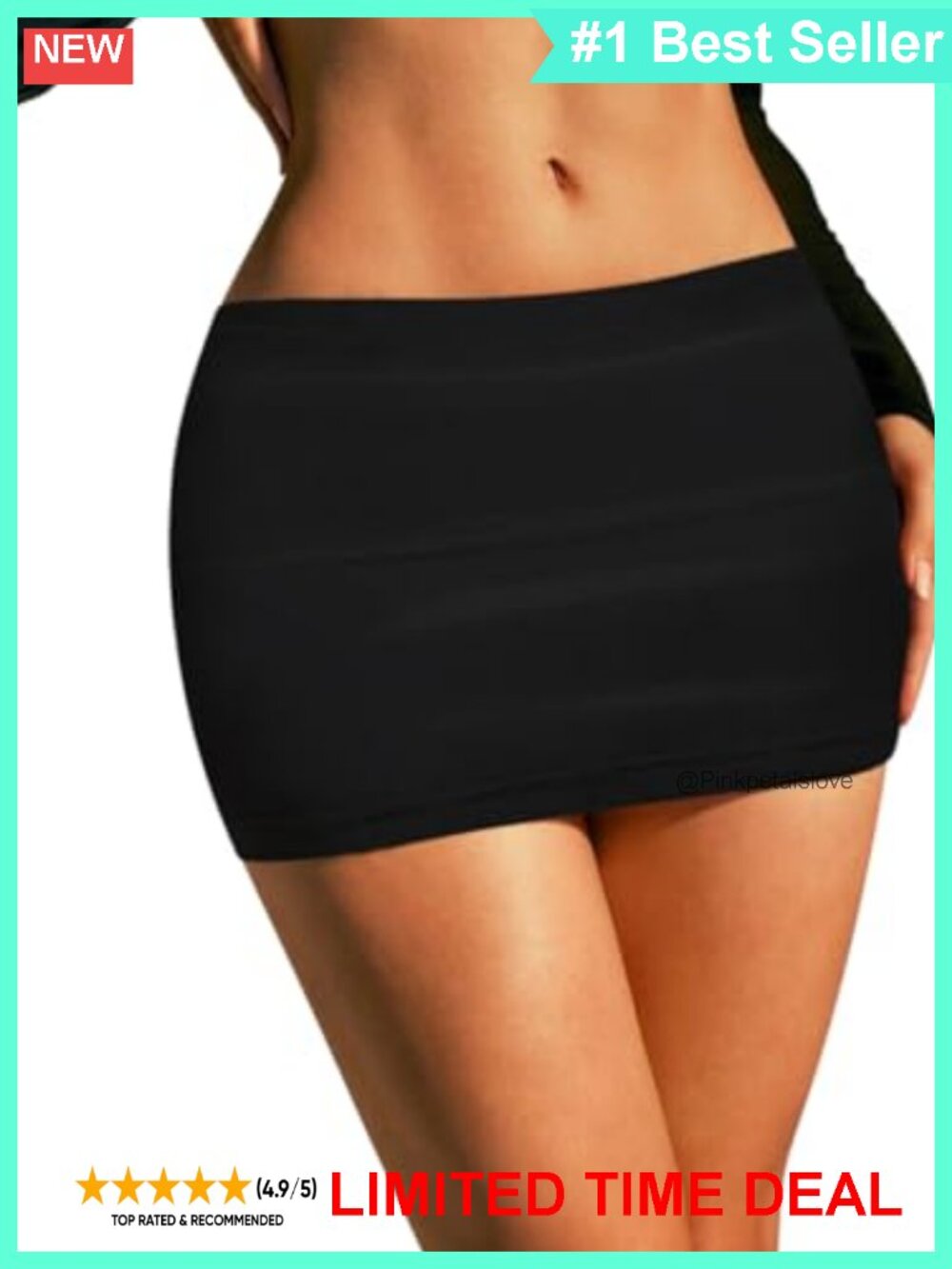 Cotton Spandex Bodycon Mini Pencil Skirt Stretchy Casual Party